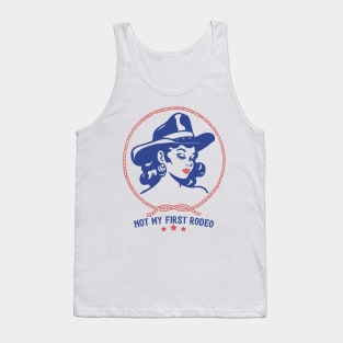 Not My First Rodeo // Retro Outlaw Country Design Tank Top